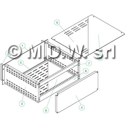 PIASTRA DI FONDO X CRC 360 CIECA  ( 5 e 6 in immagine)
